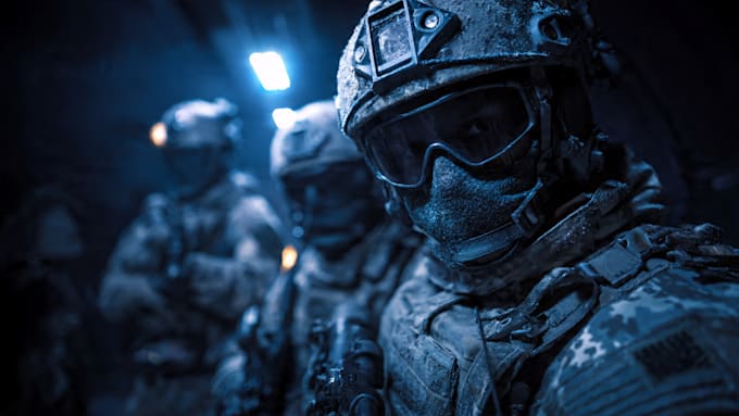 draw military themed illustrations