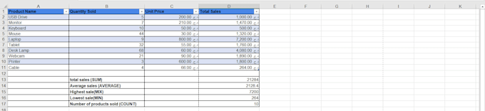 building an excel database
