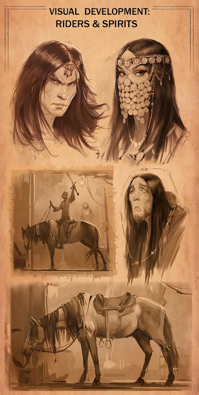 historical and fantasy warrior illustration