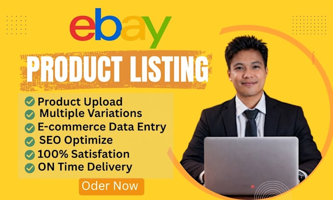 do professional ebay product upload ebay listing data entry