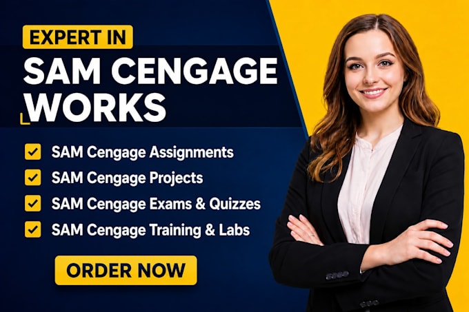 do your sam cengage projects in microsoft excel, word, powerpoint, and access