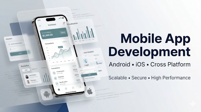 develop a full stack flutter mobile app with custom backend