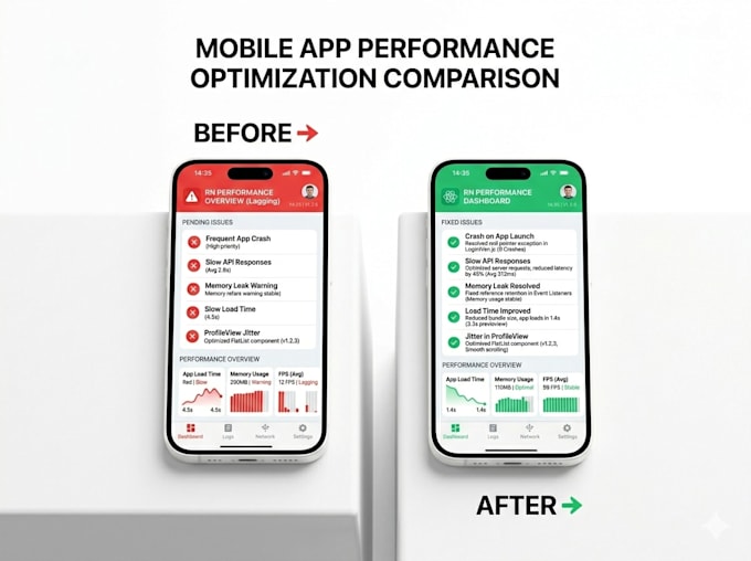 fix bugs and optimize performance in your react native app