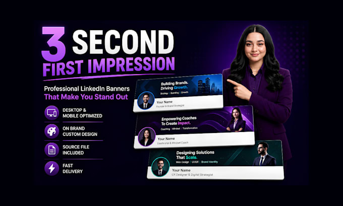 design professional linkedin visual identity