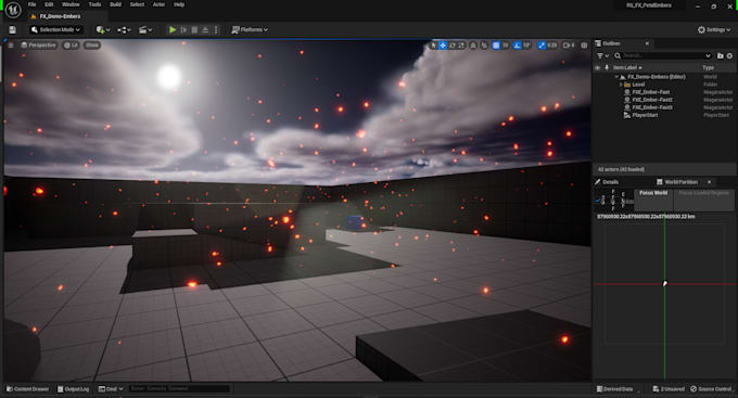 create unreal engine vfx in niagara particle system, unreal engine vfx, game vfx