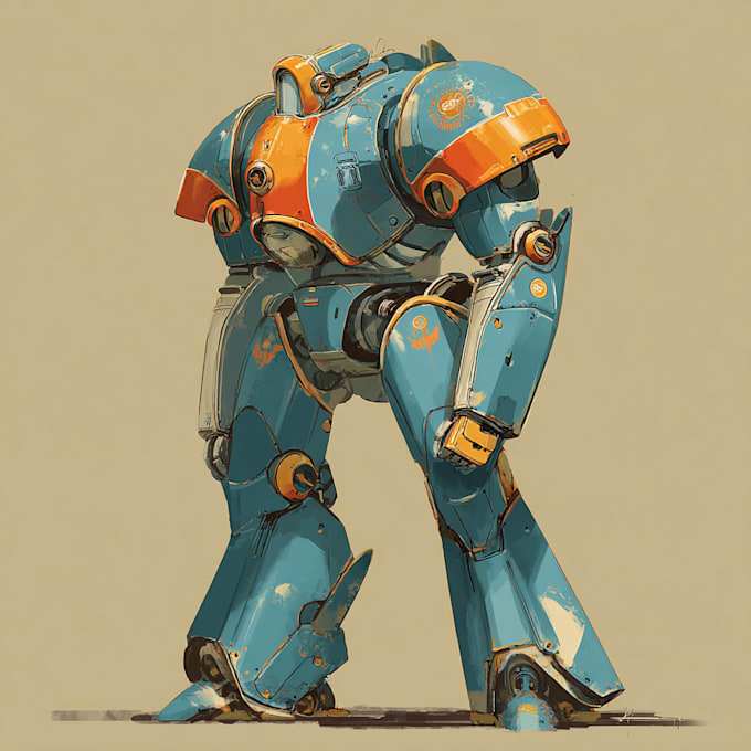 Create robot, mech and character sci fi concept art for you by ...