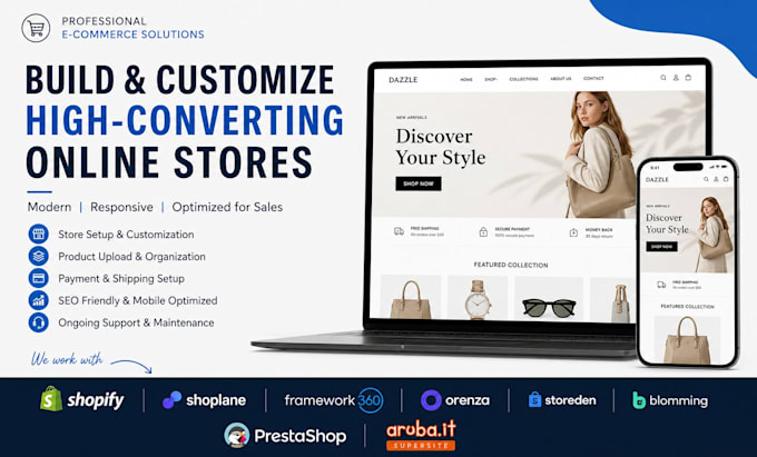 build shoplane prestashop framework360 storeden blomming shopify website design