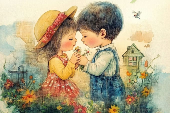draw colorful children book art