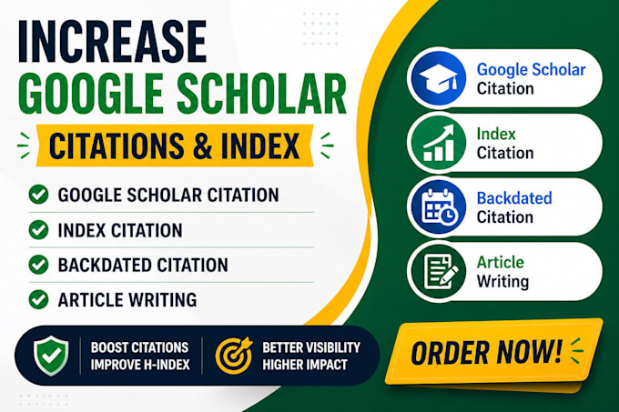 increase google scholar citation, scopus citation, backdated citation, h index