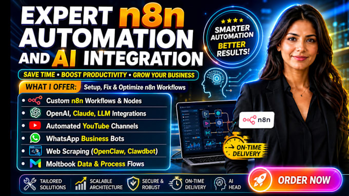 setup fix or optimize n8n workflows for youtube whatsapp openclaw clawbot claude
