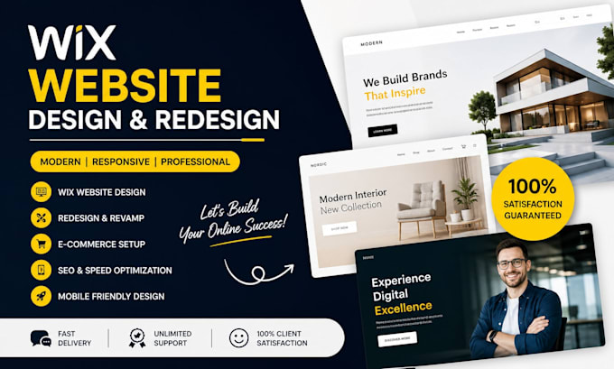 create wix website design business wix website wix web redesign and development
