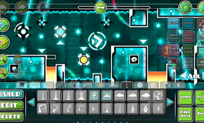 decorate your geometry dash layout level for rate worthy