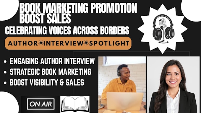 professionally feature your book in a compelling author spotlight