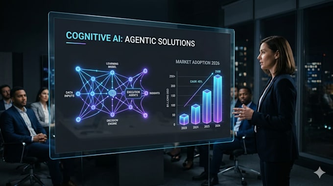 design an investor ready ai startup pitch deck and agentic tech presentation