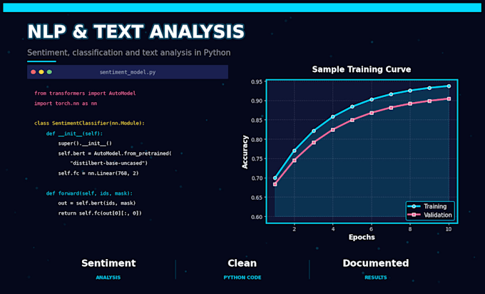 build nlp sentiment and classification models