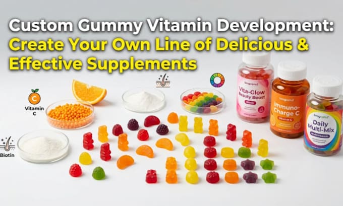 custom jelly gummy supplement formulation product development services