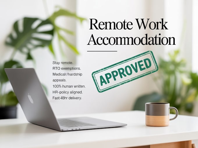 draft a professional remote work request for medical or hardship needs