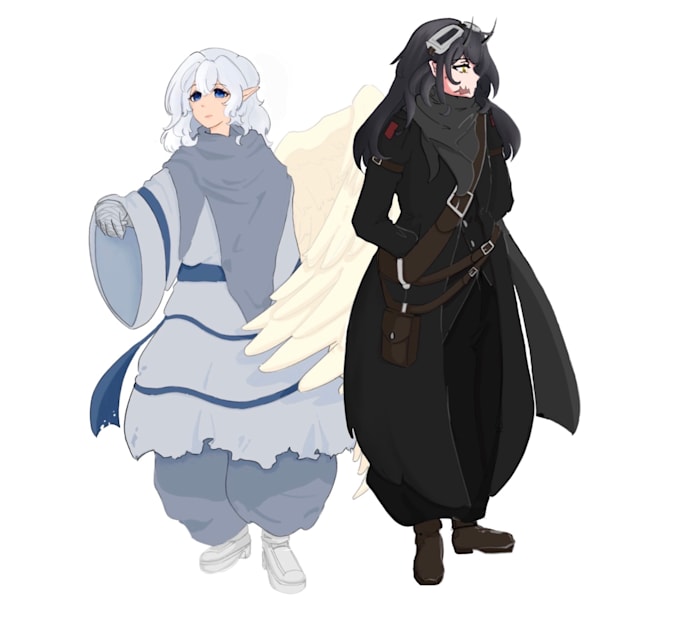 create editorial illustrations, character poster designs