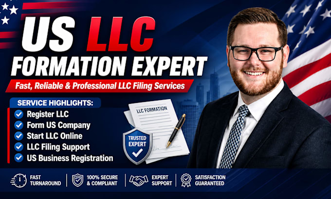 register, form, create and start your US llc professionally