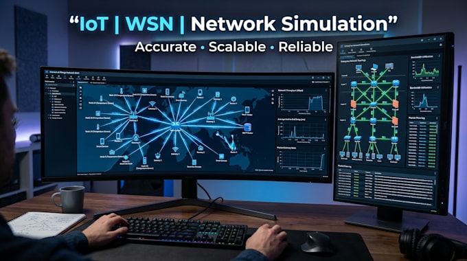 simulate iot, wsn, and computer network