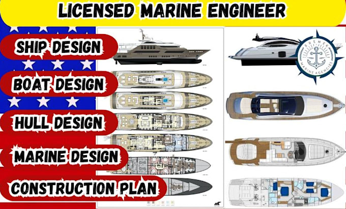 design and review ga plan ship performance simulation, ship layout, boat design