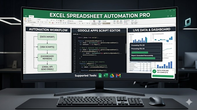 do google sheets automation, excel vba macros, and apps script