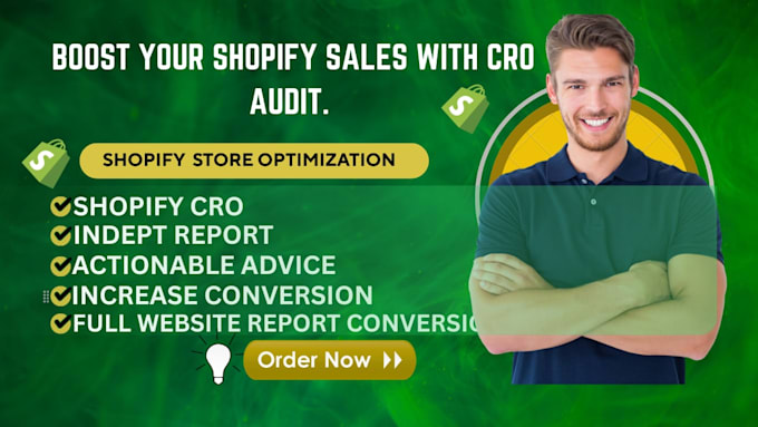 do shopify cro audit conversion rate optimization to boost sales
