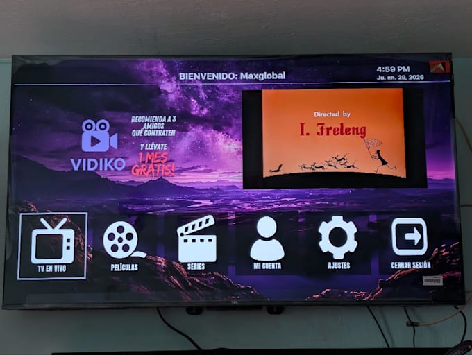 build live streaming app iptv ott, smart tv, android tv samsung tv app