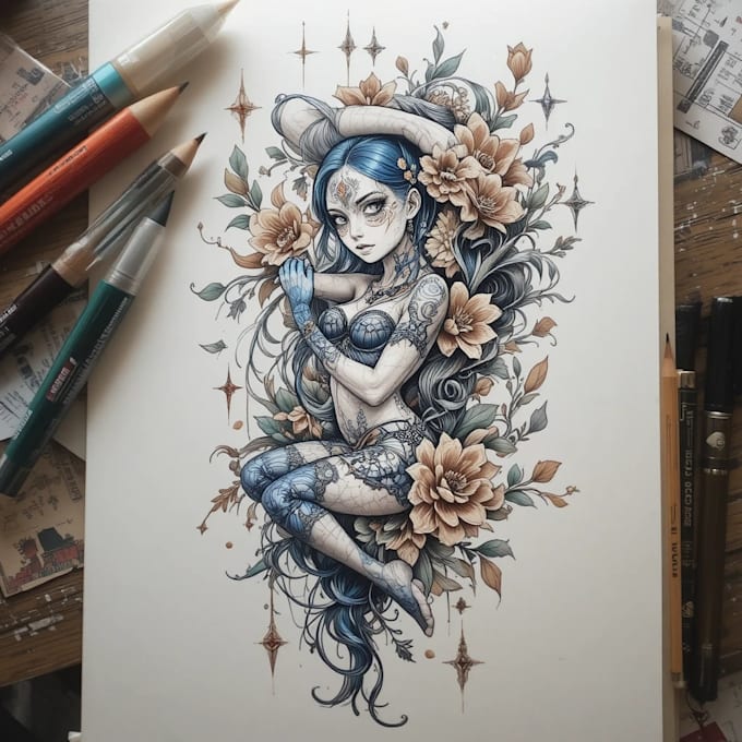 design a modern and minimalist tattoo design