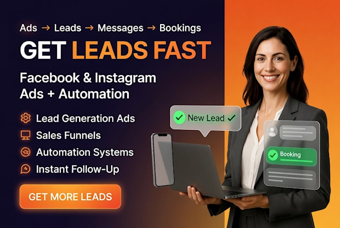get you fast local leads using facebook instagram ads and automation systems