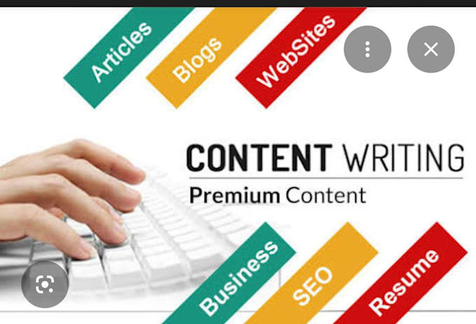 write high quality SEO friendly content and blog posts
