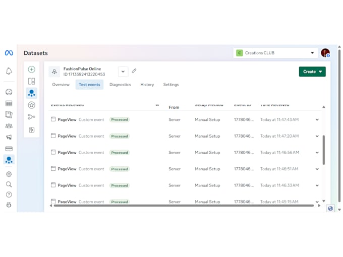 set up meta facebook pixel, ga4, conversion API and tracking