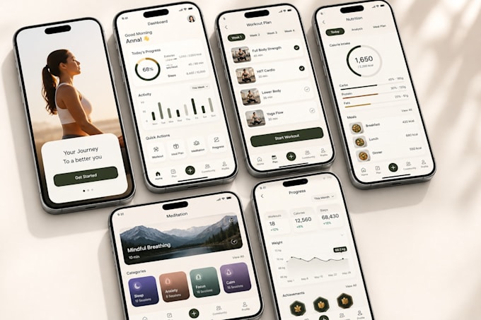 design create app screenshots 4 app store google play store ios android reviews