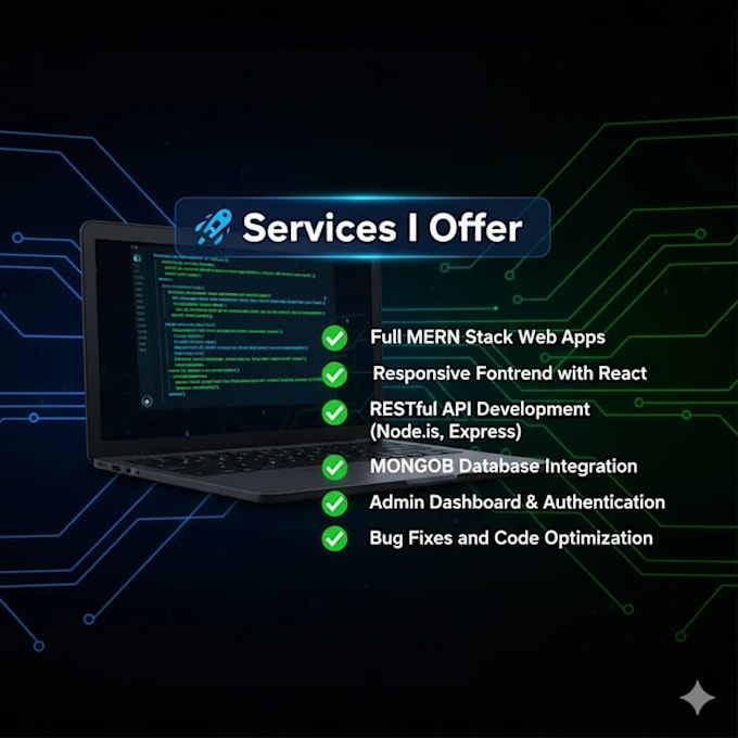 be your full stack software developer for mern, web and ai applications