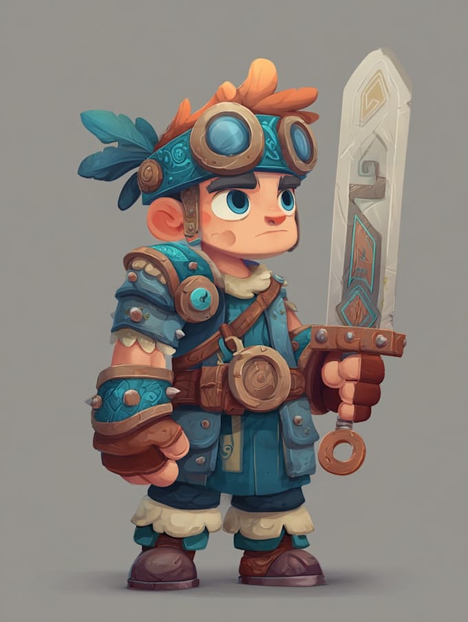 draw 2d game character or 2d game character
