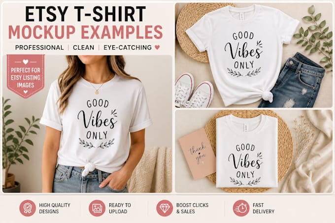 create etsy product listings with high converting mockups