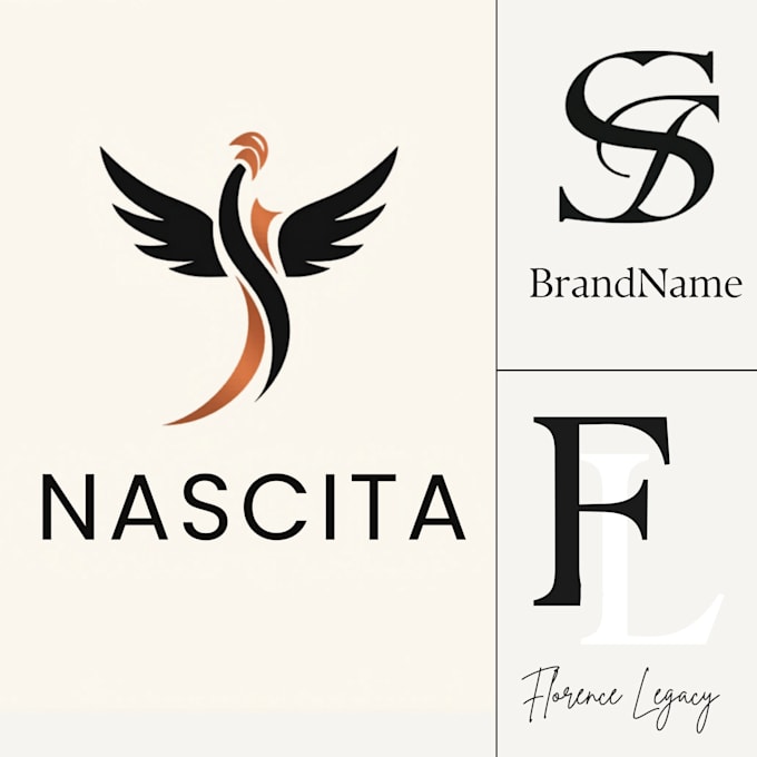 create modern logo for your business and brand identity