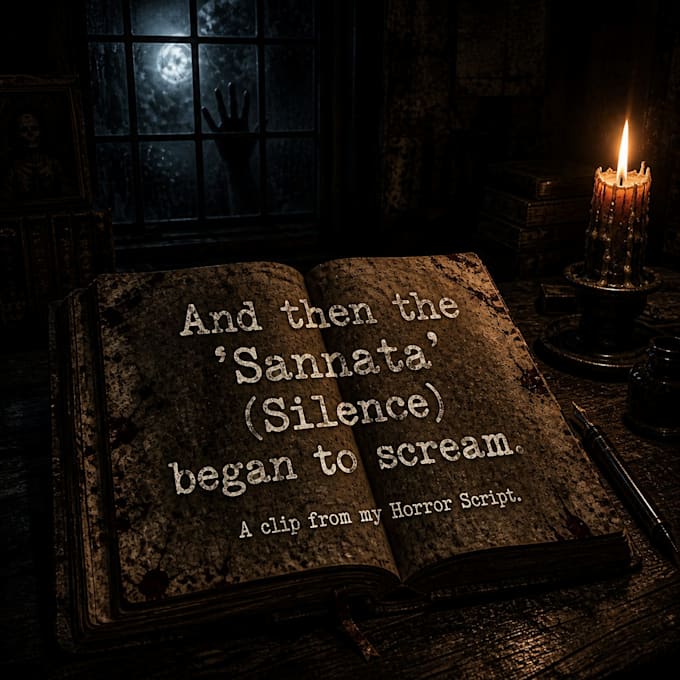 write a chilling and original horror script in hindi