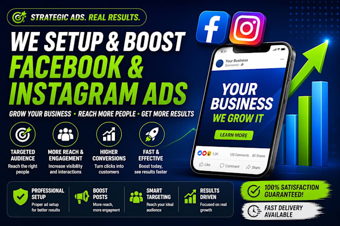 setup and boost your facebook and instagram ads