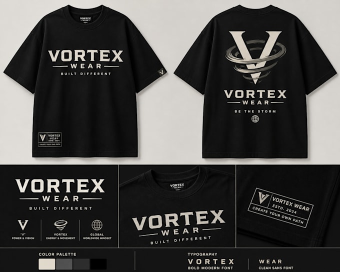 create viral style clothing brand tees design