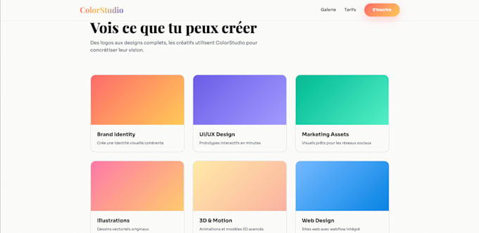 create a landing page