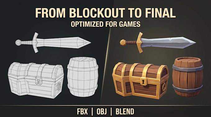 make stylized 3d game assets