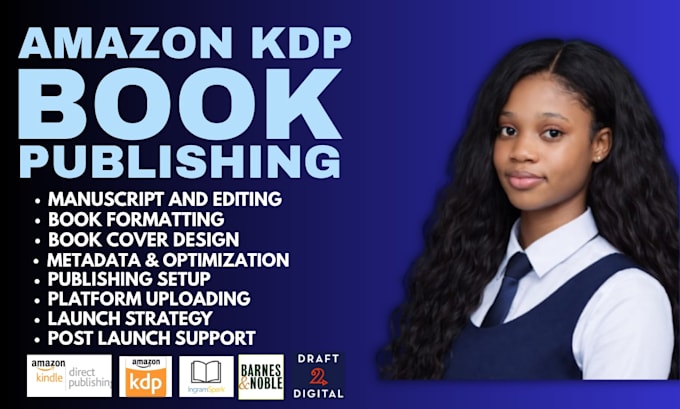 amazon kindle kdp  book cover design, book upload