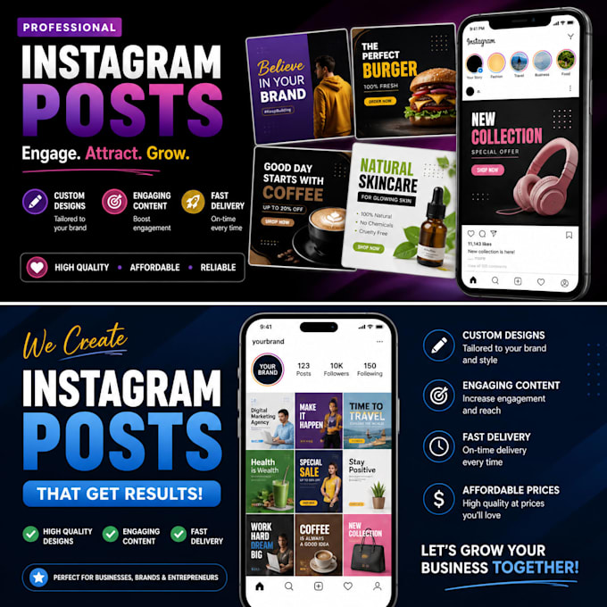 Create engaging instagram posts for your business by Socialstudiobr ...