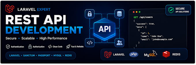 build full stack laravel react vue web applications and apis
