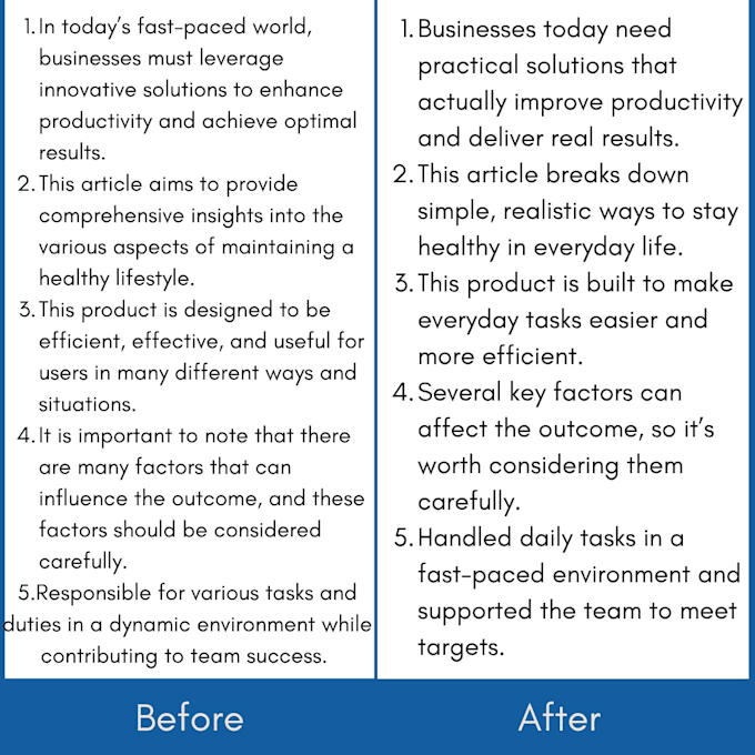 rewrite and improve your ai or written content