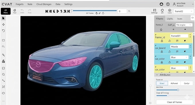 do data annotation, polygon segmentation and bounding boxs