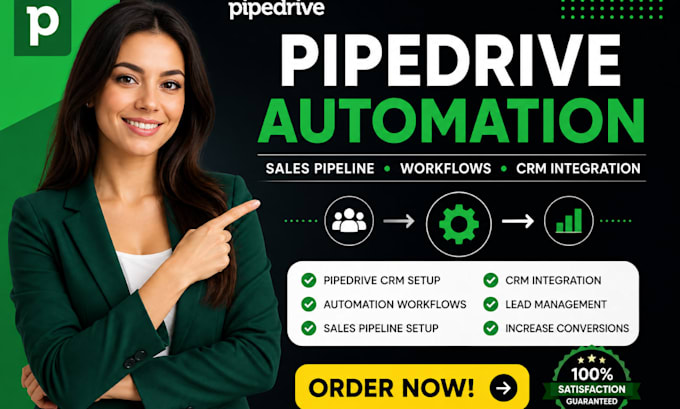 setup pipedrive crm automation pipedrive integration and sales pipeline workfiow