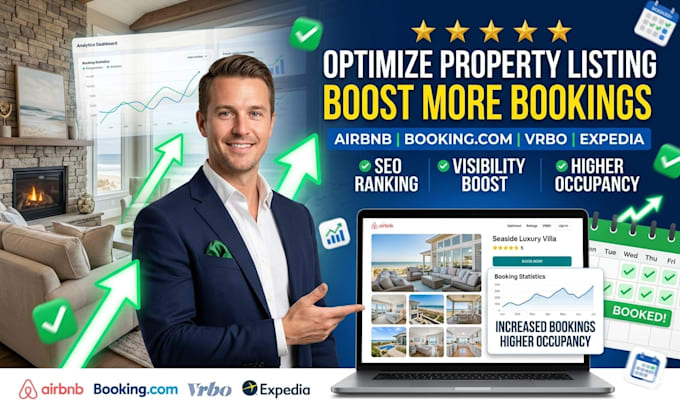 optimize bookingcom airbnb expedia vrbo vacation rental listing seo optimization
