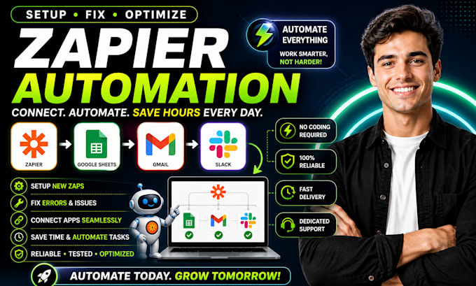 setup fix zapier automation connect goggle sheet gmail slack zapier integration